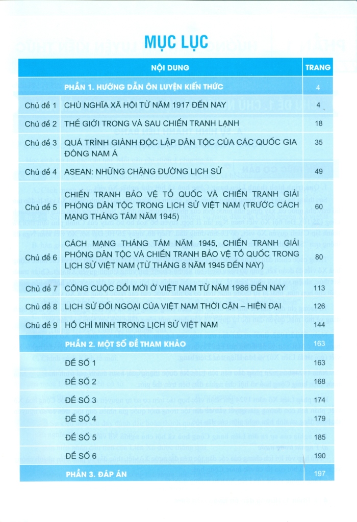 CẨM NANG ÔN LUYỆN THI THPT, ĐẠI HỌC MÔN LỊCH SỬ (Biên soạn theo Chương trình GDPT mới)
